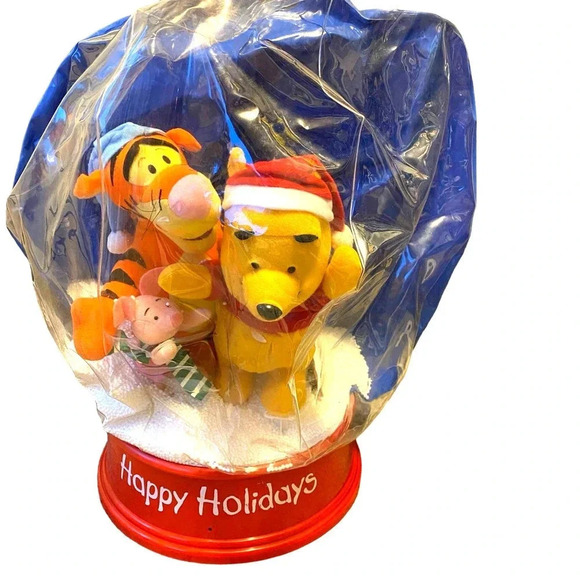 Disney Based on The Winnie The Pooh Works Happy Holiday inflatable Globe - Picture 1 of 8